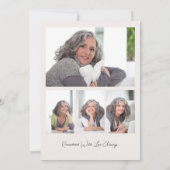 人生のお祝い5写真秋フローラ葬儀 招待状 (裏面)