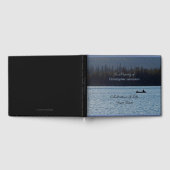 人生のお祝い、名前、湖、2つの漁師 ゲストブック (全面)