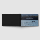 人生のお祝い、名前、湖、2つの漁師 ゲストブック (全面)