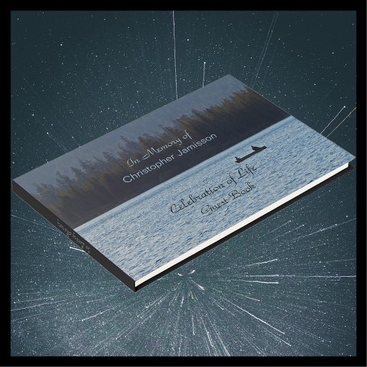 人生のお祝い、名前、湖、2つの漁師 ゲストブック