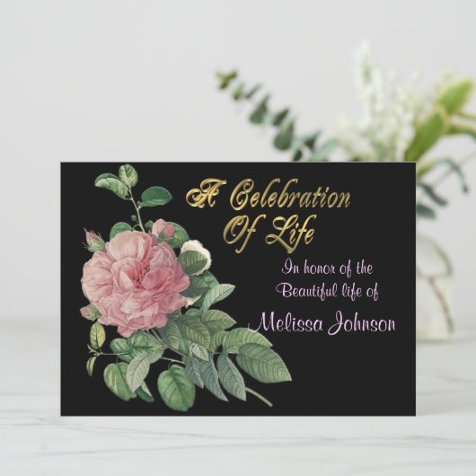 人生のお祝い 招待状 (スタンド正面)