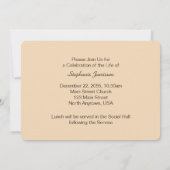 人生のお祝い 招待状 写真付き 風景 (裏面)