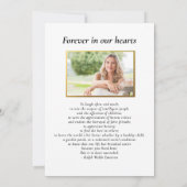 人生のお祝い,植物性十字葬式 招待状 (裏面)