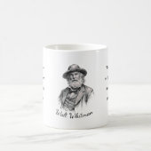 人生のためのウォルト・ホイットマンの引用 コーヒーマグカップ (中央)