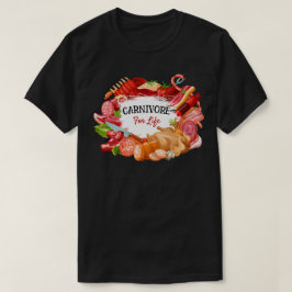 人生のためのカーブ肉食べ手のゼロのための肉食動物 Tシャツ