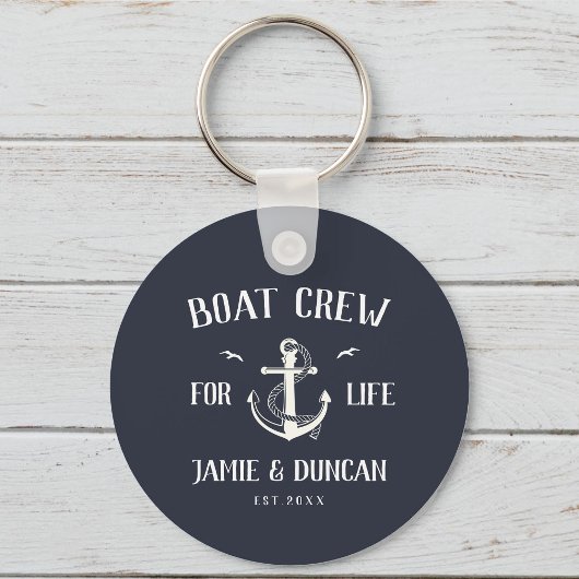 人生のためのボートの航海のモダン名前をカスタムする キーホルダー