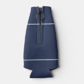 人生のためのボートの航海のモダン名前をカスタムする ボトルクーラー (裏面)