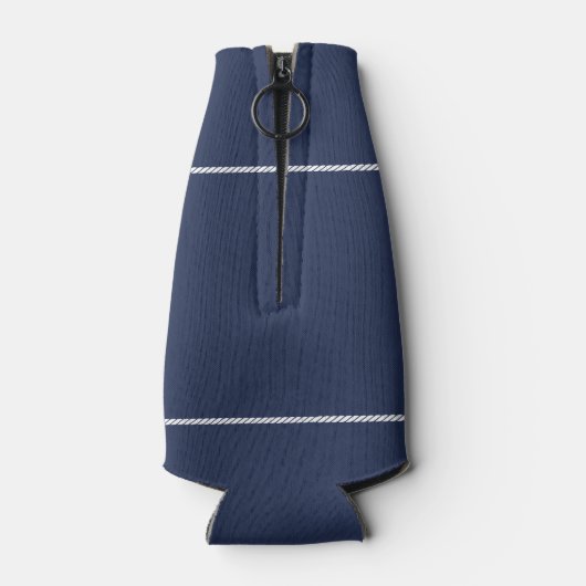 人生のためのボートの航海のモダン名前をカスタムする ボトルクーラー (裏面)