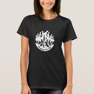 人生のための詰まりバック詰まりクログロガーのフラットフットスト Tシャツ