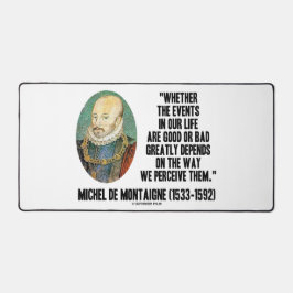 人生のイベントが良いか悪いか分かるか デスクマット