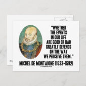 人生のイベントが良いか悪いか分かるか ポストカード (正面/裏面)