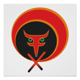 人生のキツネ – 赤。 ポスター