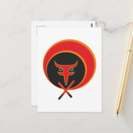 人生のキツネ – 赤。 ポストカード