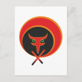 人生のキツネ – 赤。 ポストカード (正面)