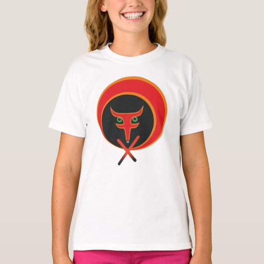 人生のキツネ – 赤。 Tシャツ (正面)