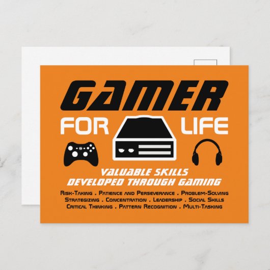 人生のゲーマー ポストカード (正面/裏面)