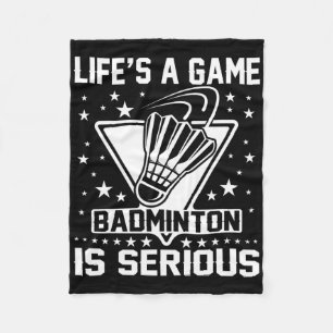 人生のゲームBadmintonは深刻なコーチのトレーナーO フリースブランケット
