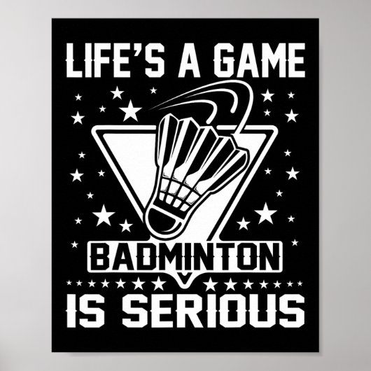 人生のゲームBadmintonは深刻なコーチのトレーナーO ポスター (正面)