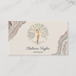 人生のコーチの木のセラピストヒーラーウェルネス 名刺