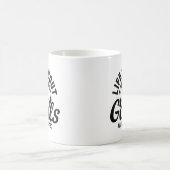 人生のゴールとアシスト コーヒーマグカップ (中央)