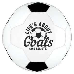 人生のゴールとアシスト サッカーボール