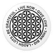 人生のシンボル – 人生のルール1 セラミックノブ (正面)