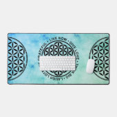 人生のシンボル – 人生のルール1 デスクマット (キーボード&マウス)