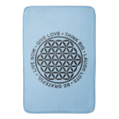 人生のシンボル – 人生のルール1 バスマット (正面縦)