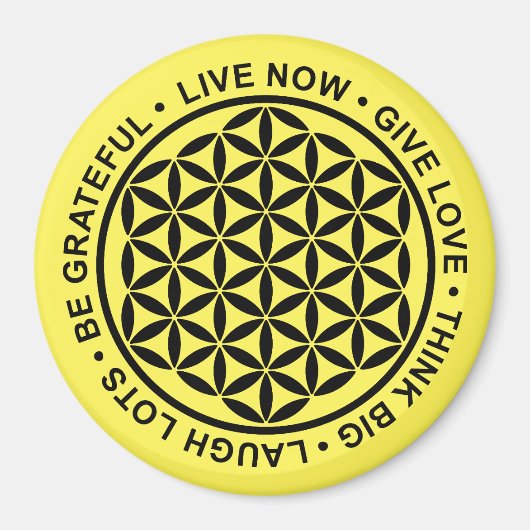 人生のシンボル – 人生のルール1 マグネット (正面)