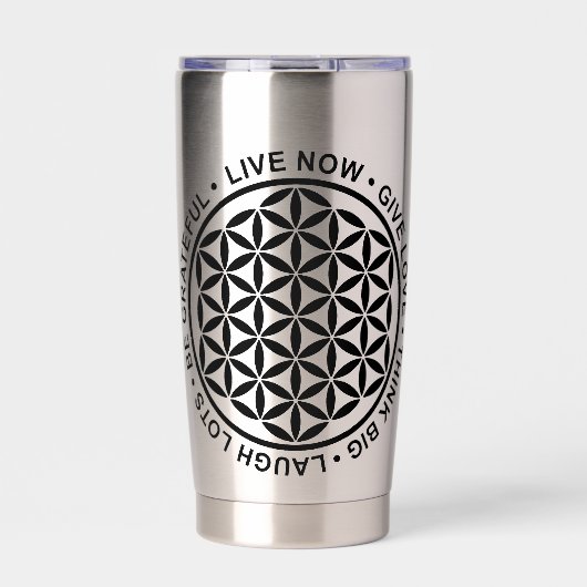 人生のシンボル – 人生のルール1 保温保冷タンブラー (正面)