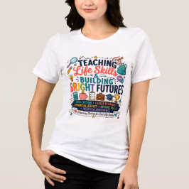 人生のスキルを教え、輝かしい未来を築く トライブレンドＴシャツ