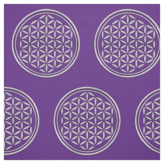 人生のスタンプの銀の花 + あなたのbackg。 及びアイディア ファブリック (見本)