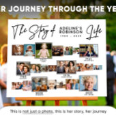 人生のストーリー － タイムライン ポスター － 追悼メモリー