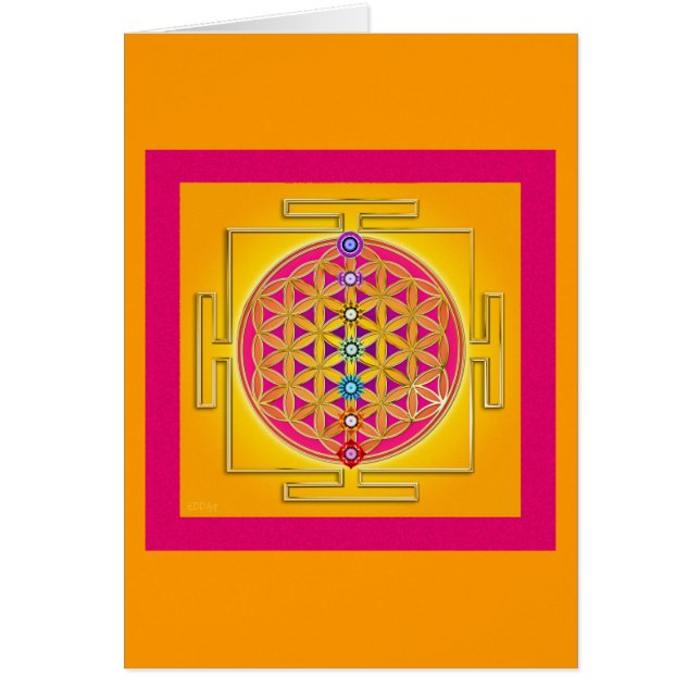 人生のチャクラYantraの花 (正面)