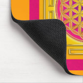 人生のチャクラYantraの花 マウスパッド (コーナー)