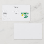 人生のテニス文字デザイン 名刺 (正面/裏面)