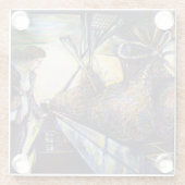 人生のハードルの運命 ガラスコースター (裏面)