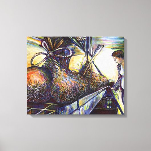 人生のハードルの運命 キャンバスプリント (正面)