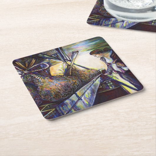 人生のハードルの運命 スクエアペーパーコースター (アングル)