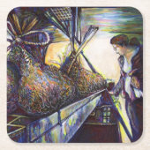 人生のハードルの運命 スクエアペーパーコースター (正面)