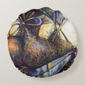 人生のハードルの運命 ラウンドクッション (裏面)