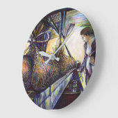 人生のハードルの運命 ラージ壁時計 (傾斜)