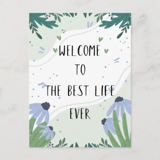 人生のバプテ最高のィストへようこそ  ポストカード (正面)