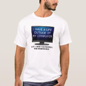人生のパスワード 楽しいTシャツ Tシャツ (正面)