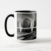 人生のパルス：イノベーションが気にすべてのビートで満たす マグカップ (左)