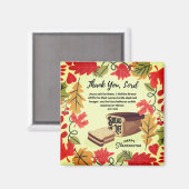 人生のパン幸せな感謝祭 マグネット (正面/裏面)