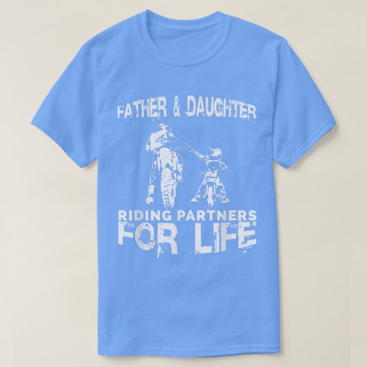 人生のパートナーの父と娘のパパ Tシャツ (デザイン正面)