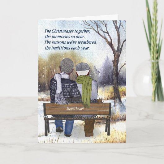 人生のパートナー シニア アフリカ系アメリカ人 ゲイ カップル シーズンカード (正面)