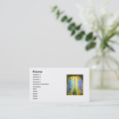 人生のビジネスカードの川 名刺 (スタンド正面)