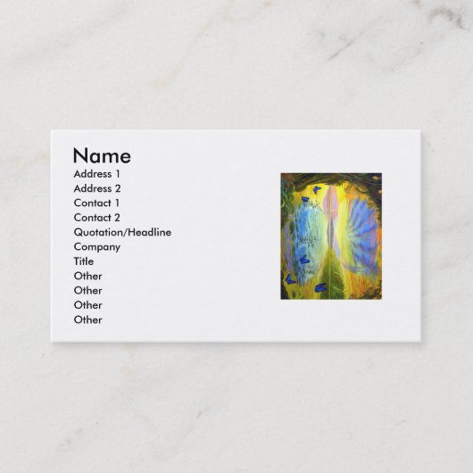 人生のビジネスカードの川 名刺 (正面)